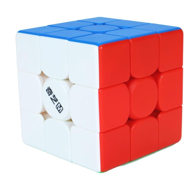 Image of QiYi M PRO 3x3 V2 Flagship Magnetic Speed Cube - Stickerless Matte Finish, Dual Adjustment System (11 Settings), Smooth Turning, Stable & Lightweight 55.5mm for Speedcubing & Competitions