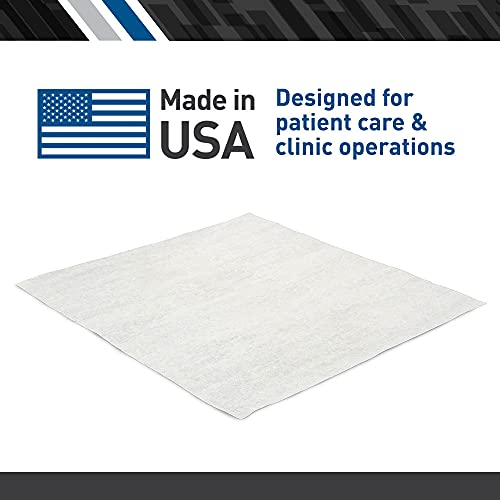 Image of BodyMed Premium Headrest Paper Sheets - Without Slit - Disposable Medical Face Barrier - Exam Paper Sheets - Case of 1,000 - 12-inch x 12-inch - White (Pack of 8)