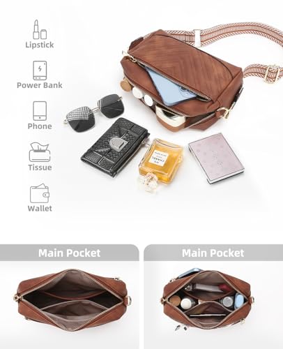 Quilted Crossbody Purse Anti Theft Travel Purses Bag for Women Small Leather Trendy Bags with Guitar Strap for Wallet4
