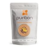 Purition Chocolate Orange – High Protein Wholefood Shake | 500g Natural Meal Replacement with Whey Protein for Keto Diet, Weight Loss & Healthy Breakfasts | 12 Servings