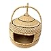 Cat Bed Basket,Woven Cat House, Rattan Cat Cave Basket,Large Size Cat Home, African Handmade Basket for Cat Bed (Small)