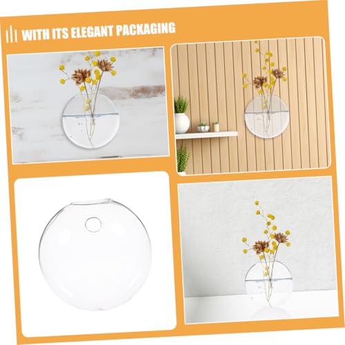 Macetero de pared florero de pared transparente juego de hidroponía 8