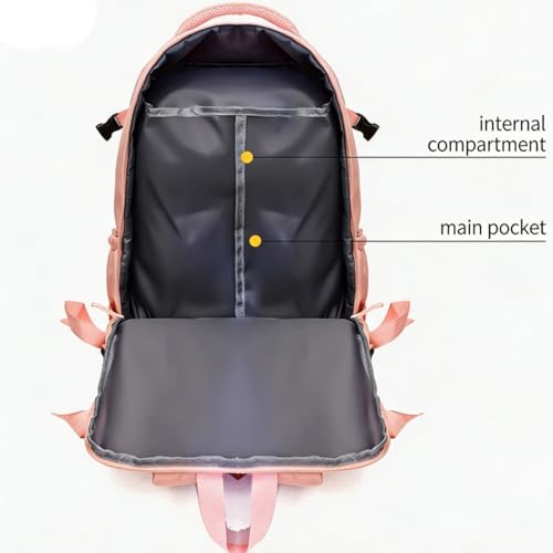 Treer Bagage Cabine 40x30x20 Sac à Dos Voyage Cabine Avion Femme Homme, Impermeable Bagage à Main sous Siège, Sac de Voyage pour Ryanair Scolaires Travail, Couleur Pure (Noir A) – vue 7