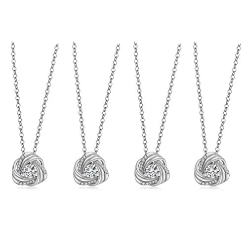 Collier nœud oxyde de zirconium parure chic féminine finition luxe