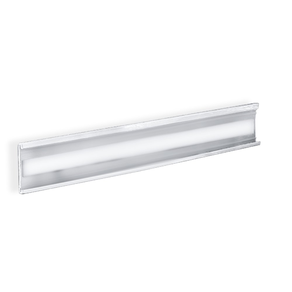 Plaque de largeur 5,1 cm hauteur porte-étiquette adhésif transparent mural