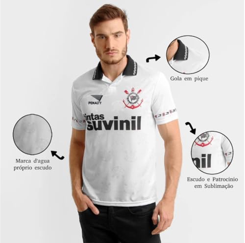 Camisa Corinthians Retrô 1995 (Branco, GG)