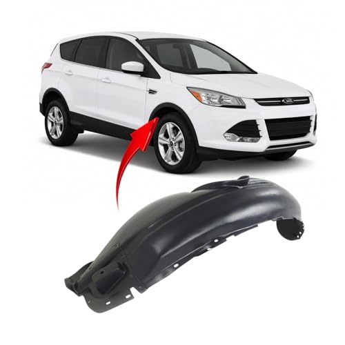 Image of FitParts Compatible with Ford Escape 2013-2014 Front Right Fender Liner | Passenger Side, Plastic, Ready to Install, OEM CJ5Z16102A, FO1249158