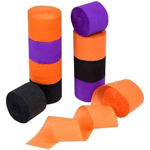 Belerry 10 Rolls Halloween Crepe Paper Streamers Cover