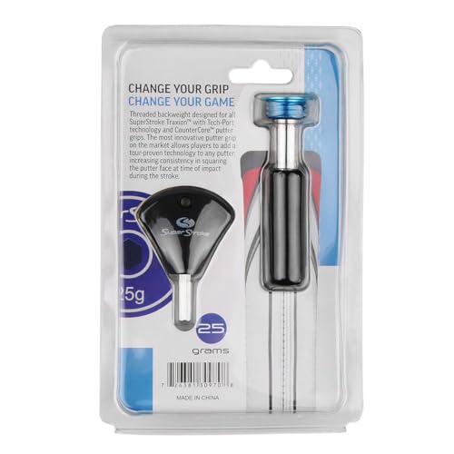 SuperStroke 25G Counter Core Golf Grip Black Silver