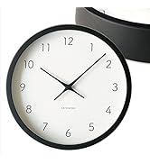 KATOMOKU Muku Clock 7 電波時計 連続秒針ムーブメント km-60 φ306mm (ブラック)