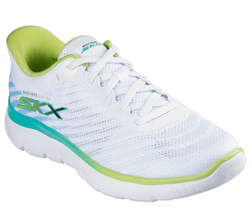Image of Skechers Men Summits - ROENN Slip INS Shoe White /Multi
