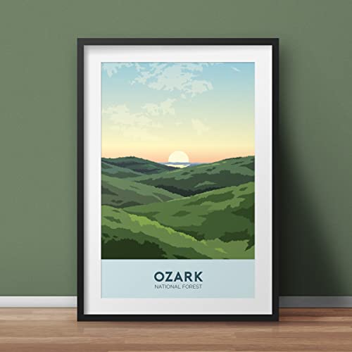 Print of the Ozarks | Ozark Mountains, Table Rock Lake, Ozark National Forest Poster, National Park, Lake of the Ozarks, Ozark Plateau