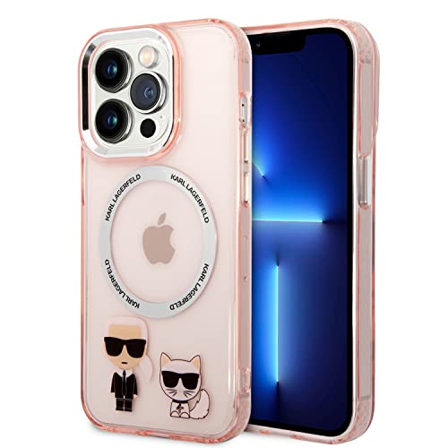 Karl Lagerfeld KLHMP14XHKCP Coque Rigide en Aluminium pour iPhone 14 Pro Max 6,7