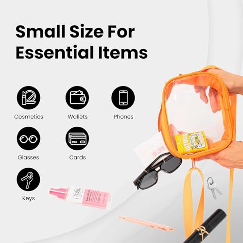 Clear Bag for Stadium Events – Stadium Approved Purse for Women, Durable Waterproof PVC, Adjustable Strap for Concerts2