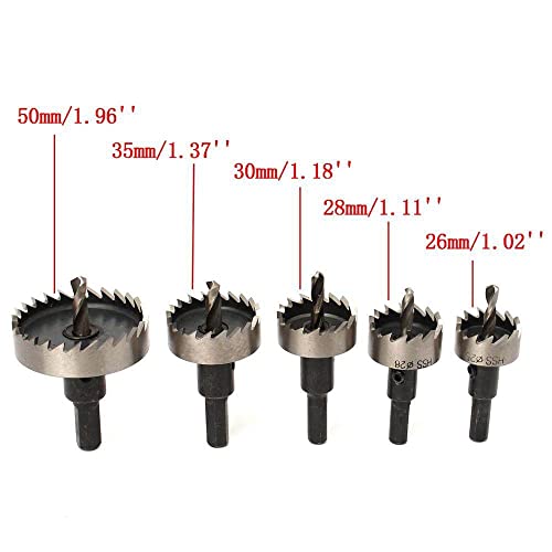 Kit de brocas de acero HSS de 12 a 50 mm miniatura 5