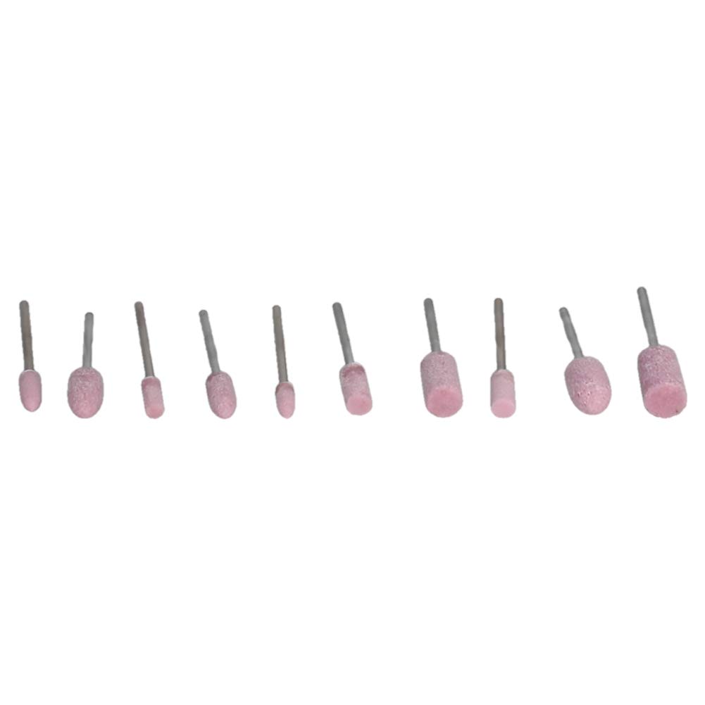 Utoolmart 2,35 mm Pietra Abrasiva Punti Corindone Rettifica Testa Lucidatura Ruota Shank 1 set
