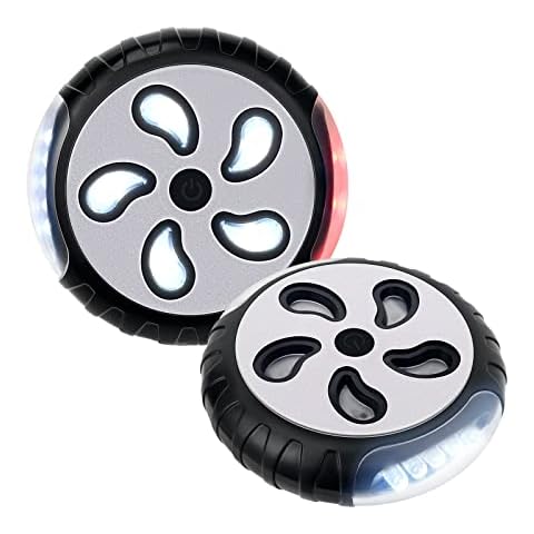 LED Pram Safety Lights for Night, Vagocom Pushchair Stroller Light See and be seen with The Stroller for Walking at Night,Suitable for All Strollers, Gift for Baby Christening(2 Pack,Battery included) Cover