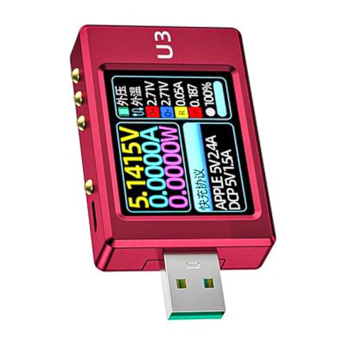 USBパワーメーターテスターマルチメーター4-24V 6A電圧電流容量電流計測器デジタルテスタークイック充電分析装置