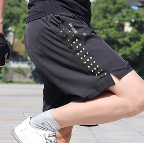 Pantalones Cortos de Ciclismo para Hombre, Verde, Talla Large miniatura 3