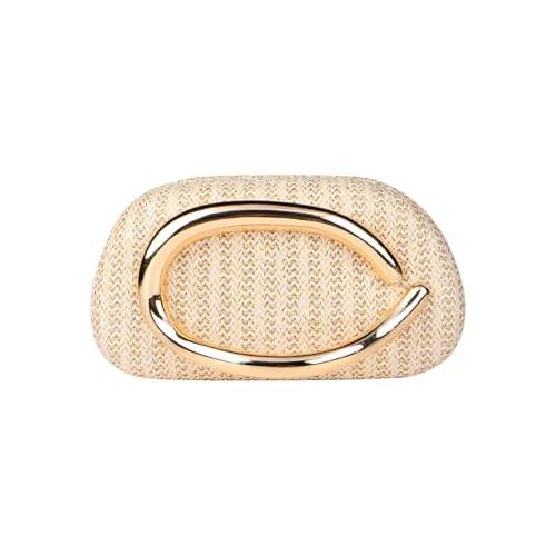 Image of Women Acrylic Clutch Box Metal Handle Evening Bag Trendy Ladies Shoulder Crossbody Purse for Wedding Party Causal