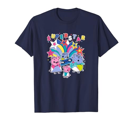 Peppa Pig Super Star Poster Camiseta