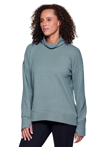 Image of RBX Active Women's Ultra Soft Quilted Cowl Neck Pullover Sweatshirt
