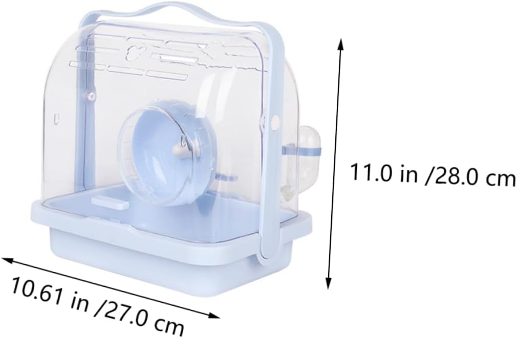 Hamster Cage Portable Carrier Breathable Design for Dwarf Hamsters Outdoor Pet Supply Small Animals Travel Cage