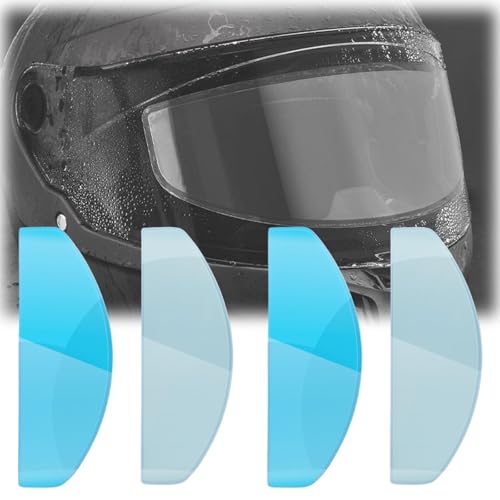 LYZPD Película Antivaho Casco para Shoei Glamster from 2021 2022 2023 2024 2025 2026, 2 Pieza Anti Niebla+2 Anti Lluvia, Impermeable Transparente HD Protectora,A