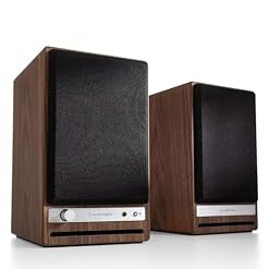 Audioengine HD4 Haut-Parleur sans Fil Bluetooth | Haut-parleurs pour PC de Bureau, Enceinte Musicale pour la Maison aptX HD Bluetooth, d’Enceintes Stéréo de Bibliothèque Amplificateur Intégré (Noyer) - Les Beatles, Paul McCartney, John Lennon, RIngo Starr, George Harrison