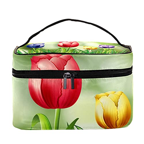 Trousse de voyage tulipe : vos essentiels maquillage bien rangés à l'hôtel comme chez vous