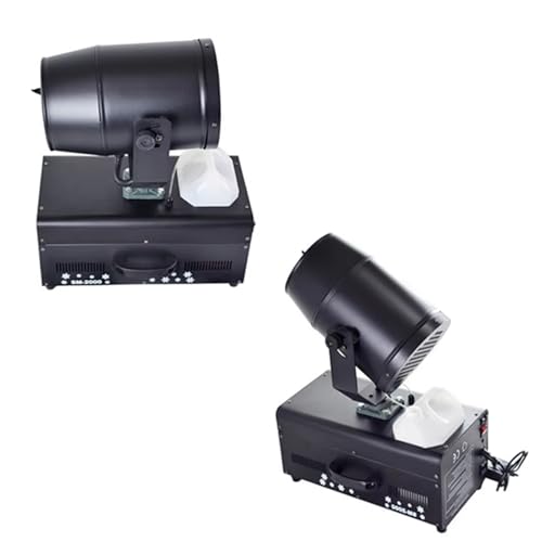Máquina de nieve oscilante CAOJS, 2000 W, con control remoto y distancia de rociado de 3 a 6 m, tamaño ajustable de copos, ideal para Navidad, bodas y fiestas miniatura 4