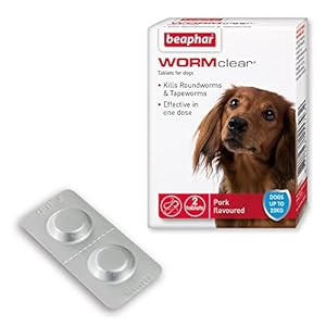 Beaphar | WORMclear® Tablets for Dogs up to 20kg | Kills All Common UK Intestinal Worms (Roundworms & Tapeworms) | Vet…