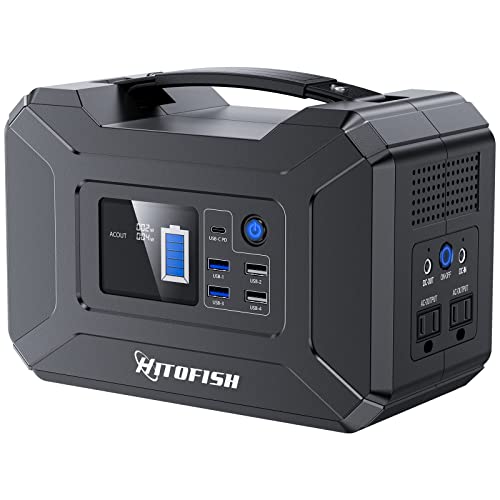 Portable Power Station, 296Wh Outdoor Backup Lithium Battery Solar Powered Generator (Solar Panel Not Included), 110V/300W Pure Sine Wave Ac Outlet Power Bank For Camping Home Use Hunting Emergency #TOP1