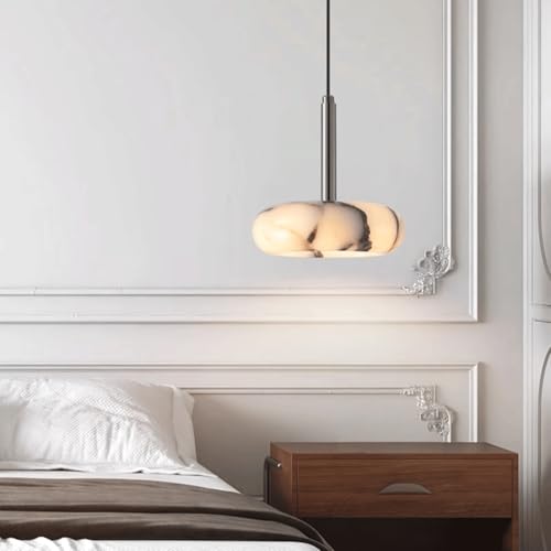 Lámpara de mármol natural LED contra la luz deslumbrante en comedores y salas