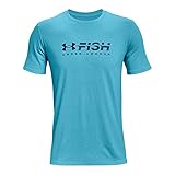 Under Armour Men's Fish Strike Short-Sleeve T-Shirt , Fresco Blue (481)/Breaker Blue , Large