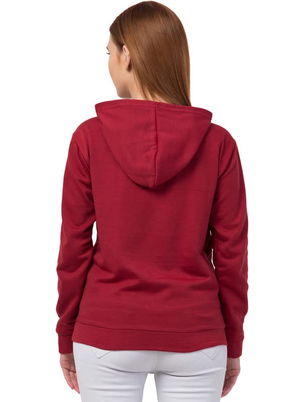 Image of Women's Fleece Plain Hoodie