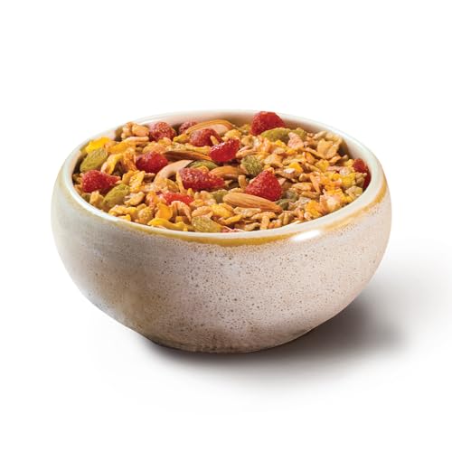 Image of Gaia Crunchy Muesli- Strawberry. Power-packed low calorie healthy breakfast, High Fiber,Source of Iron,No Trans Fat,No Cholesterol,Nutritious breakfast choice | 1 Kg