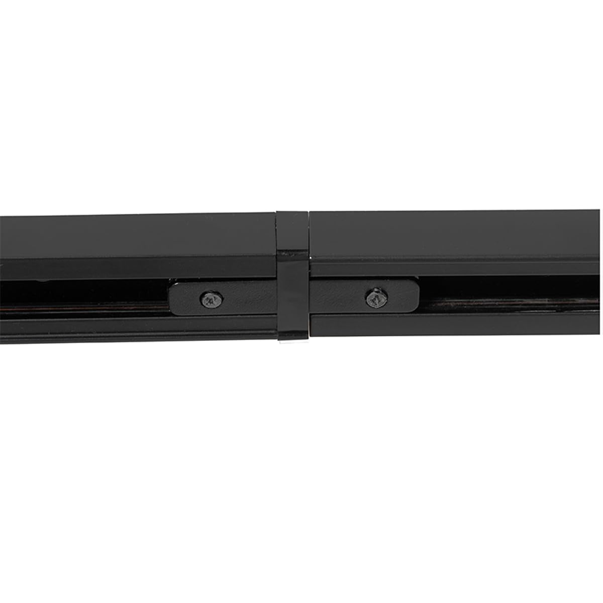QAZQA Industrial Sistema de carril con 5 focos monofásicos negros - Suplux Aluminio/Acero/Plástico Alargada Adecuado para LED Max. 5 x 50 Watt