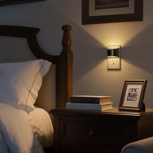 Image of DORESshop LED Night Light[4 Pack], Night Lights Plug into Wall, 3 Mode Plug in Night Light with Motion Sensor, Dusk to Dawn Sensor, Nightlights for Adults, Bedroom, Bathroom, Hallway