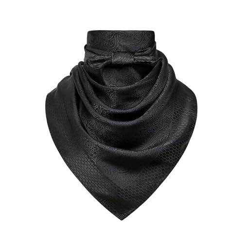 Image of 35 inch Men's Large Square Jacquard Scarf - Cowboy Wild Rugged Style, With Gift Packed