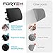 FORTEM Lumbar Support Pillow for Office Chair, Lumbar Support Pillow for Car, Back Rest for Gaming, Memory Foam Pillow, Desk Chair Cushion, Breathable & Washable Cover, Adjustable Straps