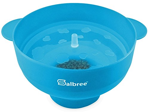 The Original Salbree Microwave Popcorn Popper, Silicone Popcorn Maker, Collapsible Microwavable Bowl - Hot Air Popper - No Oil Required - The Most Colors Available (Turquoise) #TOP6