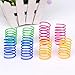 Andiker Interactive Cat Spiral Creative Spring Toy to Kill Time and Keep Fit, Sturdy and Heavy Plastic for Swatting, Biting, Hunting Kitten Toys, Colorful, 12 pcs