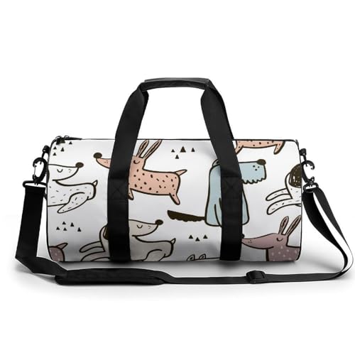 Sac de sport chien en peluche pour gym et randonnée de week-end