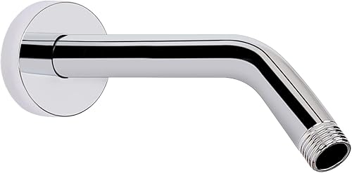 HarJue Brazo de ducha con brida y cinta de teflón, brazo de tubo de ducha montado en la pared, brazo de extensión de acero inoxidable 304 para