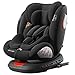 Veitoalioy 360° i-Size drehbar Kindersitz kann, Kopfstütze einstellbar Autositz, Verstellbar ISOFIX Sicherheitssysteme geeignet 0-36 KG und 1-6 Jahre alt Träger (Black without Pedal stand)