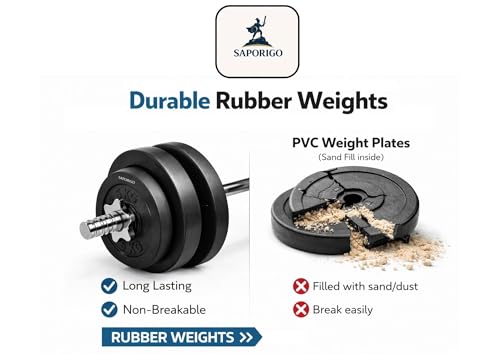 Image of ABS Tower with 20 in 1 Adjustable Gym Bench Rubber Weight Plates Curl Rod Straight Rod Dumbbell Set Complete Home Gym Equipment (30 KG Weight)