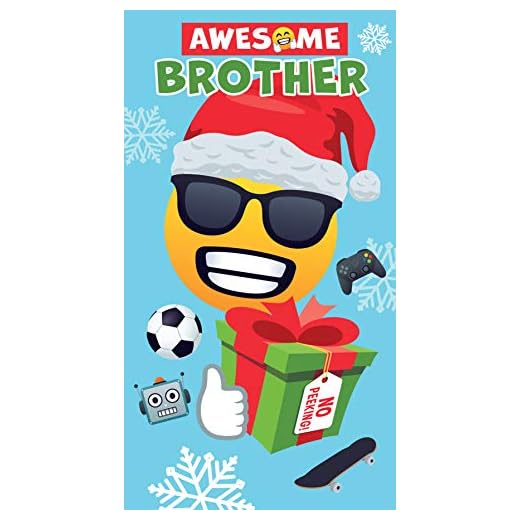 Officiell JoyPixel Emoji julkort fantastisk bror