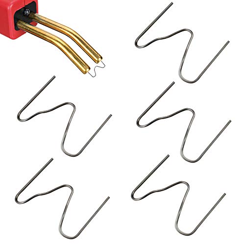 500pcs Welding Rods Hot Staple Wave Hot Staples Bumper Repair Welding Wire Hot Staple Repair Machine Plastic Welding Stainless Steel for All Cars M-Shaped Staples 0.6mm