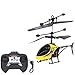 Harpily Importazioni Mini Induzione Infrarossa RC Drone Anfibio Telecomando 3 Canali Infrarossi Controllata Elicottero per Bambini, Ricarica USB (Giallo)